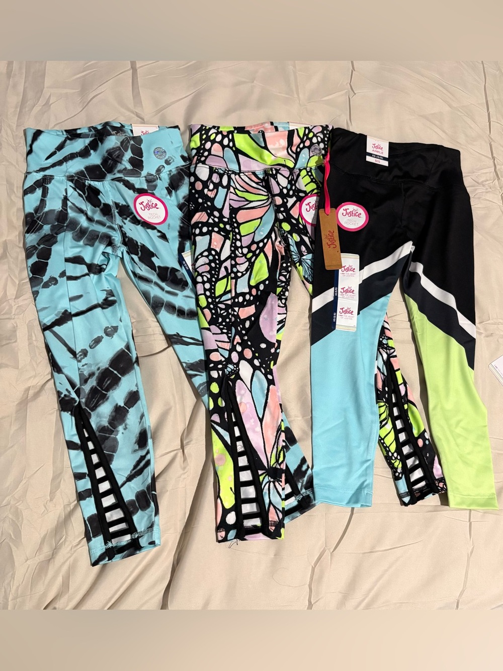 Justice Girls Bundle Leggings, NWT, Size (XS) 5/6